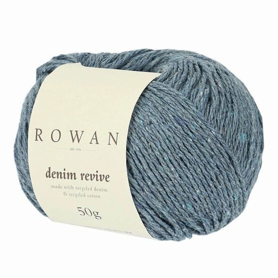 Cotton Yarn * | Outlet Rowan Airforce Denim Revive Yarn 50G