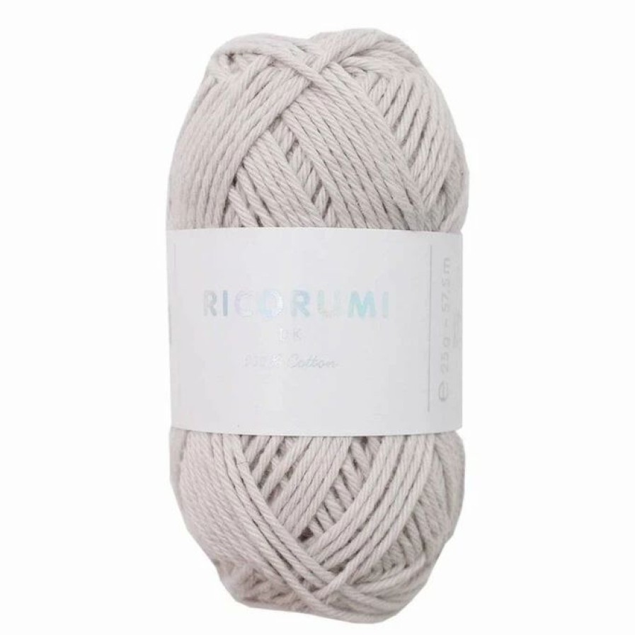 Cotton Yarn * | Wholesale Rico Design Rico Light Grey Ricorumi Dk Yarn 25G