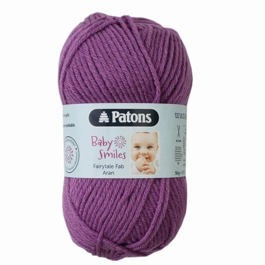 Acrylic Yarn * | Budget Patons Orchid Fairytale Fab Aran Yarn 50G