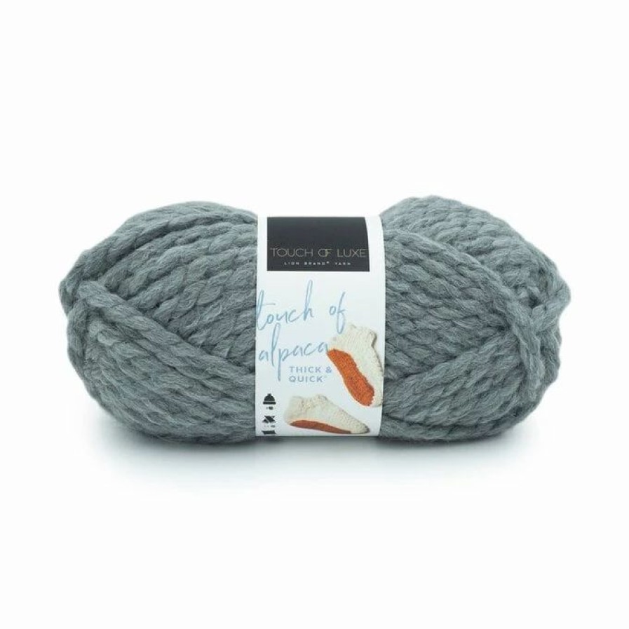 Acrylic Yarn * | Best Sale Lion Brand Shadow Touch Of Alpaca Thick & Quick 100G