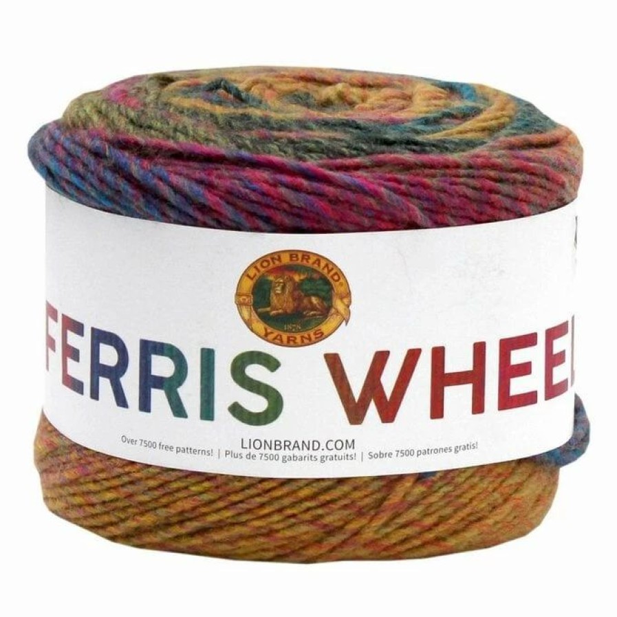 Acrylic Yarn * | Deals Lion Brand Summer Day Ferris Wheel Yarn 85G