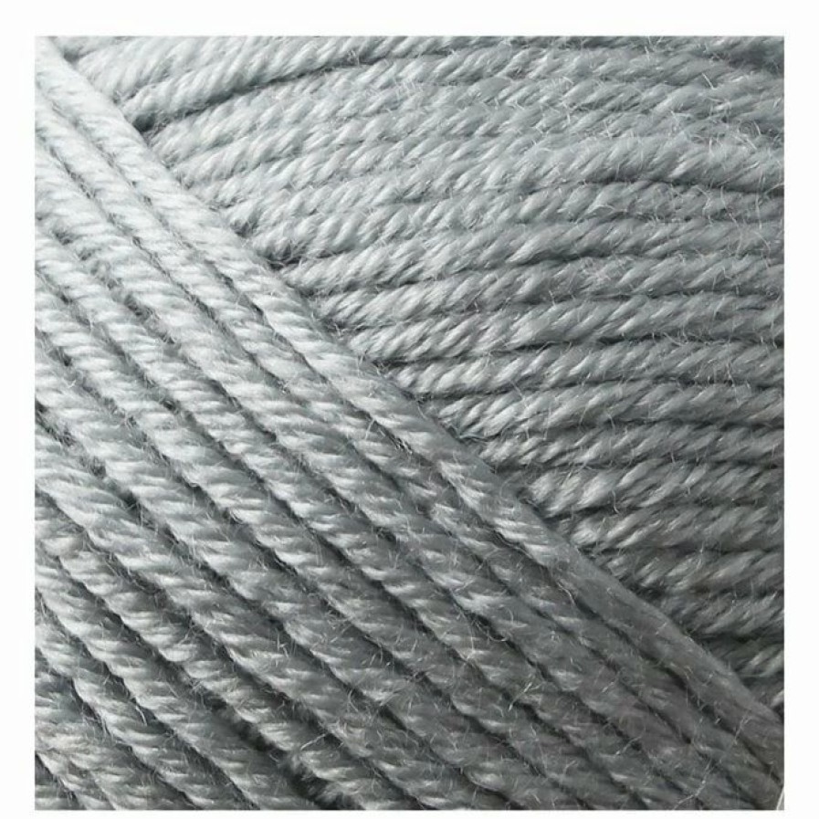 Acrylic Yarn * | Cheap The Wi Women'S Institute Grey Soft And Silky 4 Ply Yarn 100G