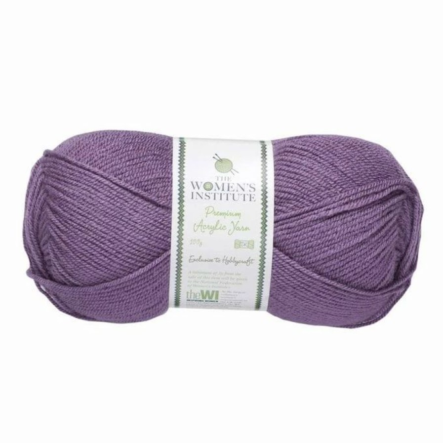 Acrylic Yarn * | Coupon The Wi Women'S Institute Light Purple Premium Acrylic Yarn 100G