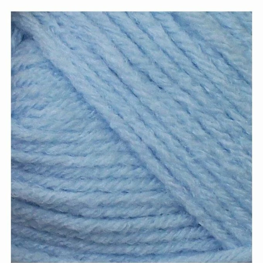 Acrylic Yarn * | Cheapest Patons Pale Blue Fairytale Fab Aran Yarn 50G