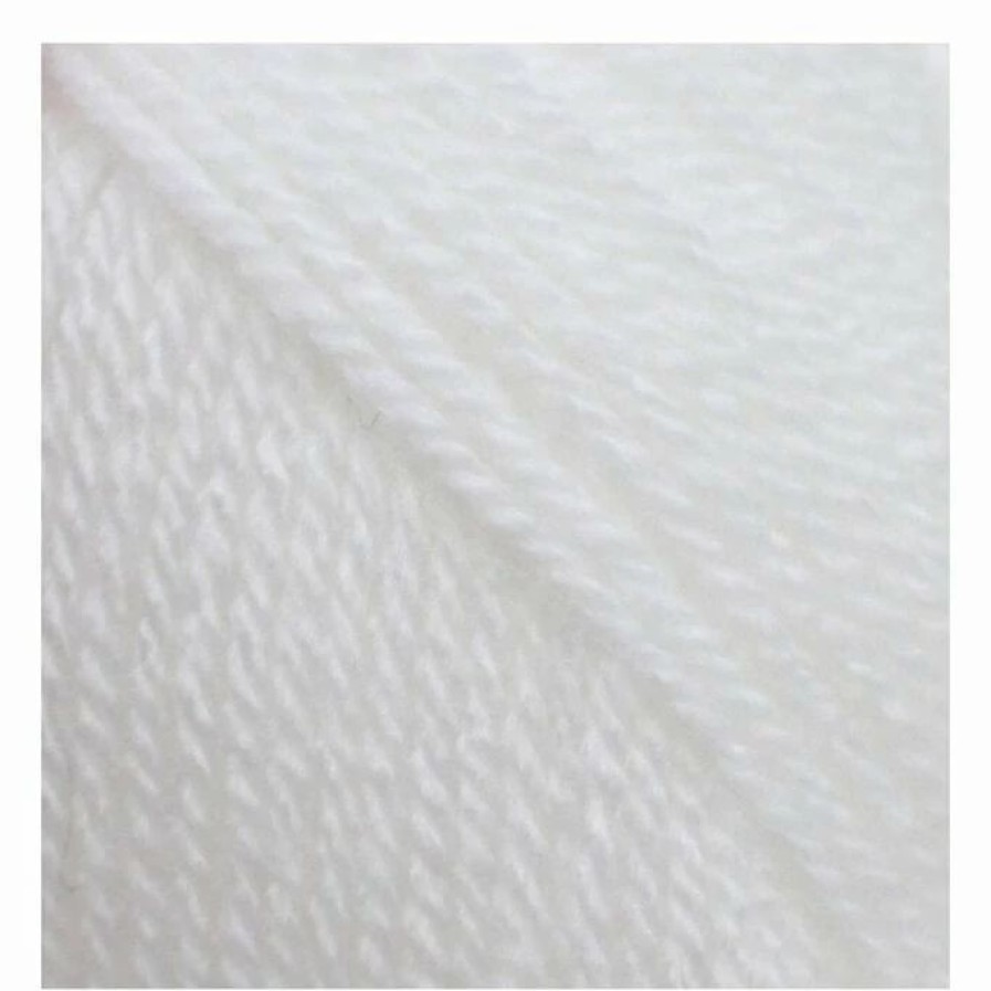 Acrylic Yarn * | Deals Knitcraft White Everyday Dk Yarn 50G