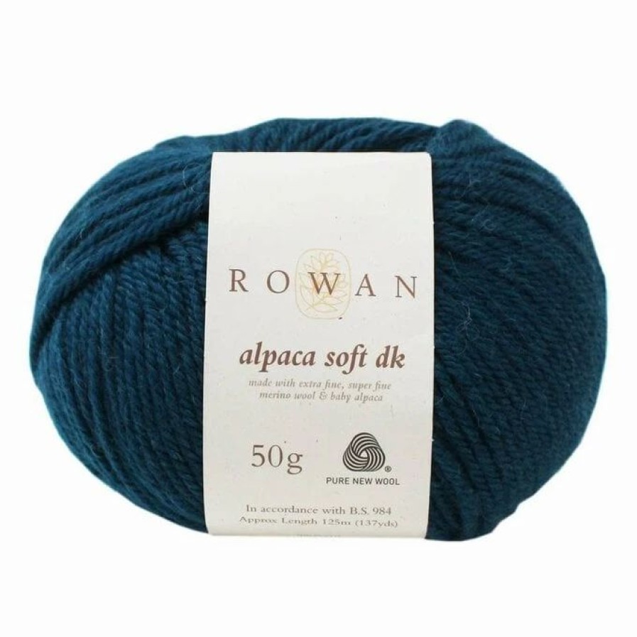 Wool * | Top 10 Rowan Green Teal Alpaca Soft Dk Yarn 50G