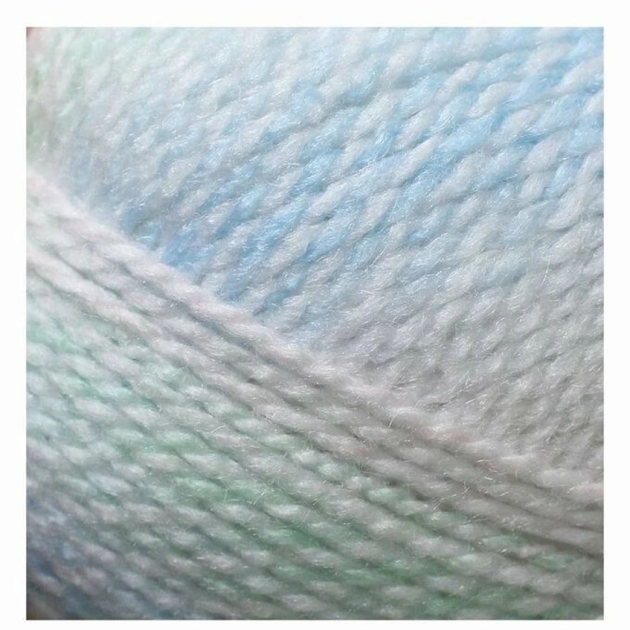 Acrylic Yarn * | Promo James C Brett Mint Blue White Baby Marble Dk Yarn 100G