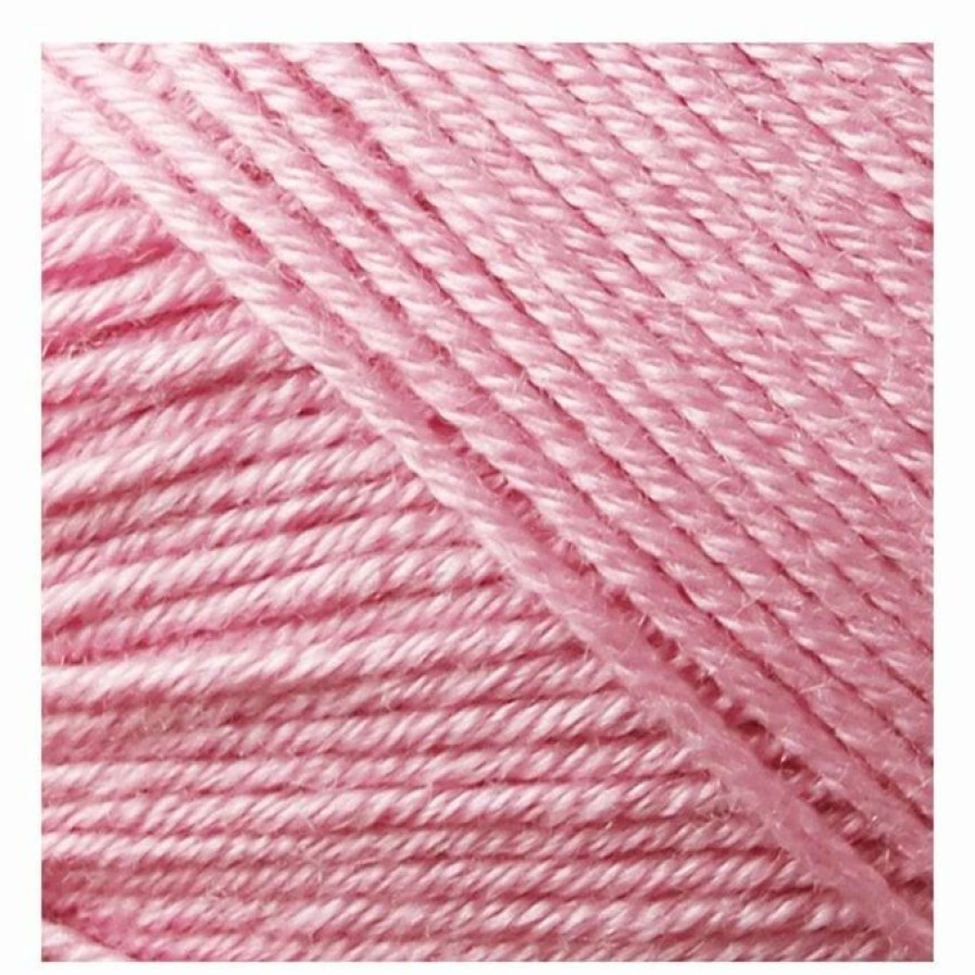 Acrylic Yarn * | Deals The Wi Women'S Institute Pink Soft And Silky 4 Ply Yarn 100G