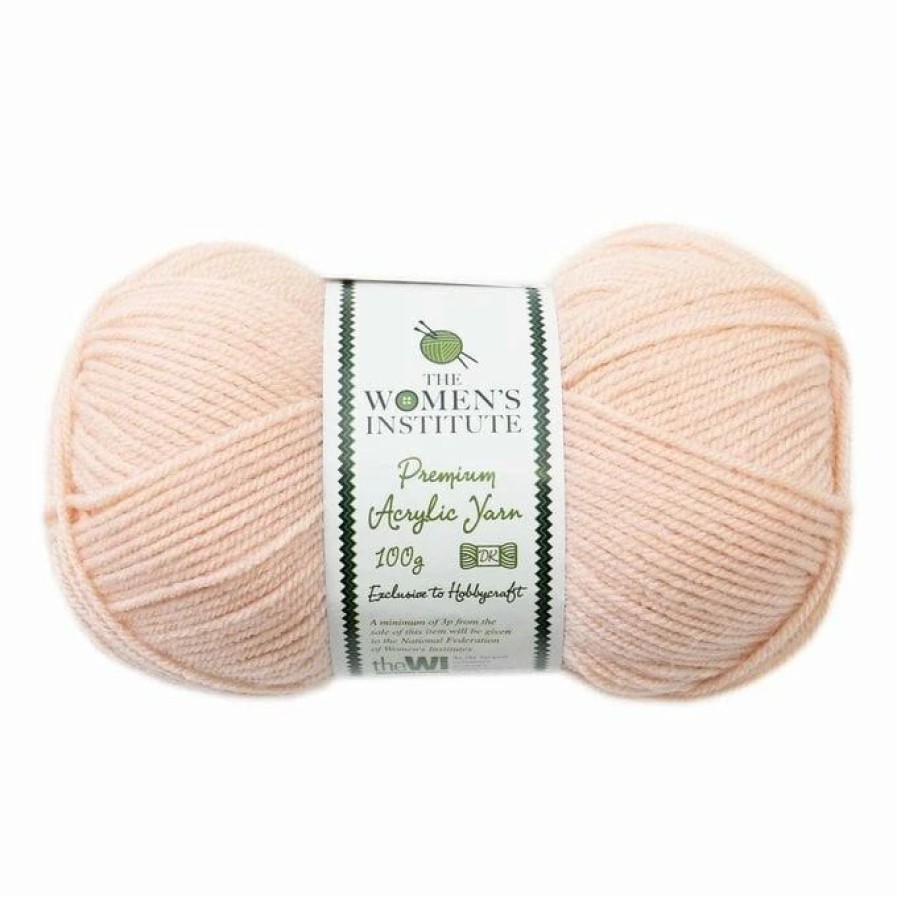 Acrylic Yarn * | Cheap The Wi Women'S Institute Cool Vanilla Premium Acrylic Yarn 100G