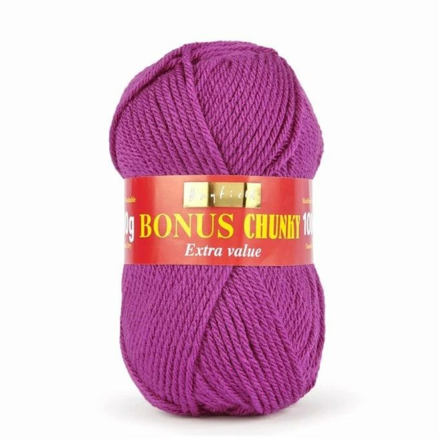 Chunky Yarn * | Coupon Hayfield Grape Bonus Chunky Yarn 100G (568)