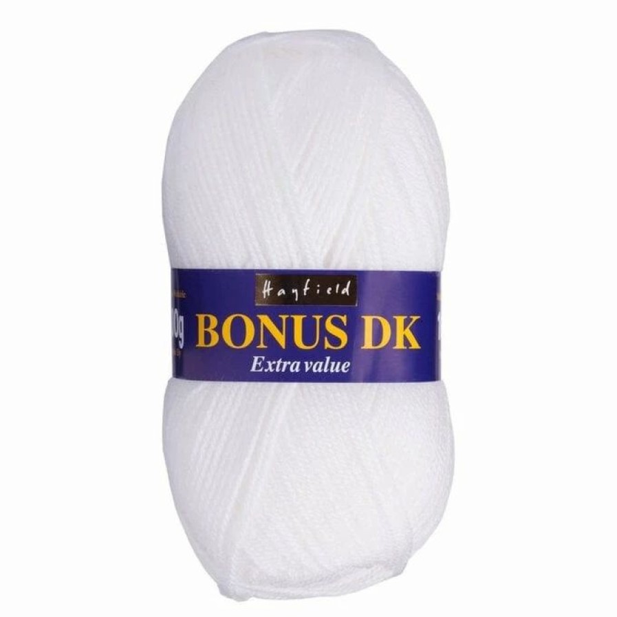 Acrylic Yarn * | New Hayfield White Bonus Dk Yarn 100G (961)