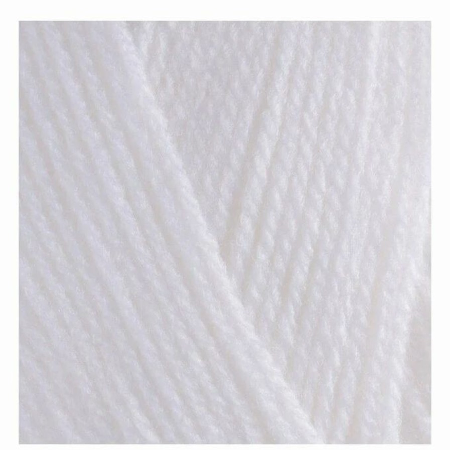 Acrylic Yarn * | New Hayfield White Bonus Dk Yarn 100G (961)