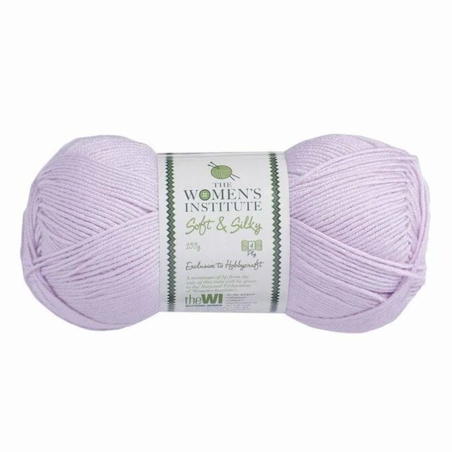 Acrylic Yarn * | Promo The Wi Women'S Institute Lilac Soft And Silky 4 Ply Yarn 100G