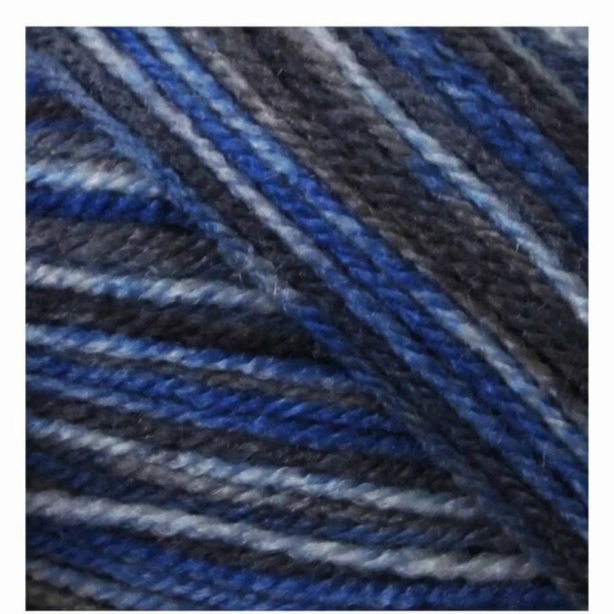 Acrylic Yarn * | Hot Sale James C Brett Blue Mix Stonewash Dk Yarn 100G