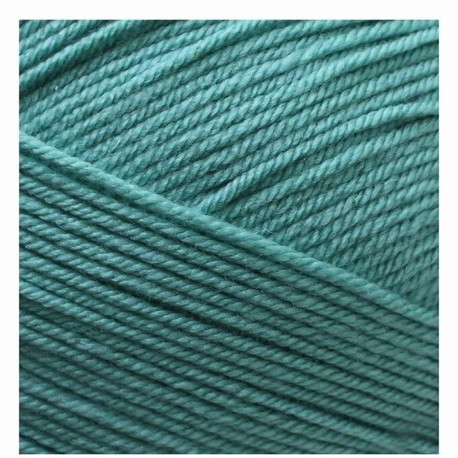 Acrylic Yarn * | New The Wi Women'S Institute Teal Soft And Smooth Aran Yarn 400G