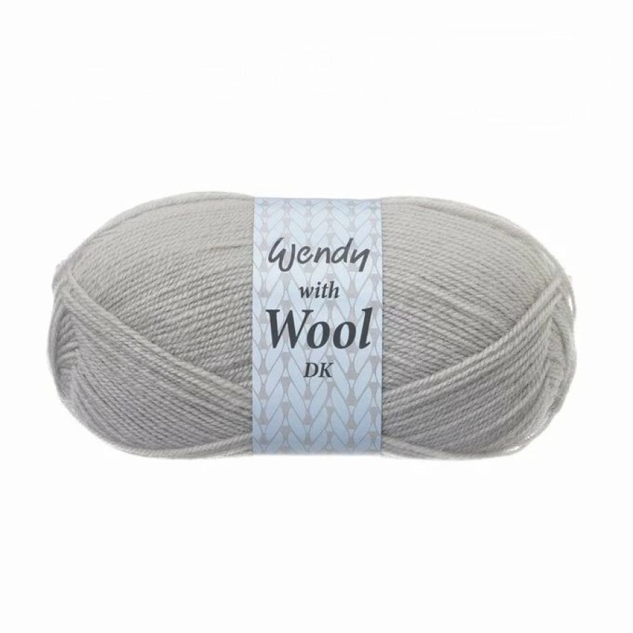 Acrylic Yarn * | Budget Wendy With Wool Silver Dk 100G