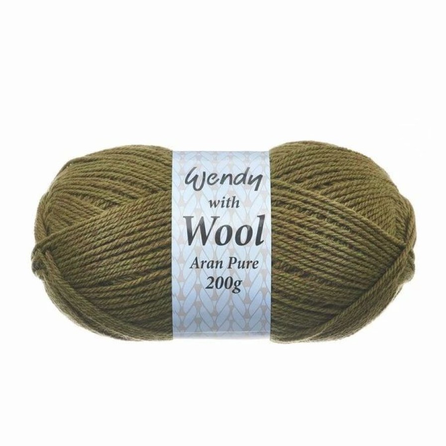 Wool * | Brand New Wendy Bracken Pure Wool Aran Yarn 200G