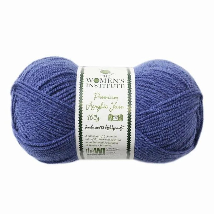 Acrylic Yarn * | Budget The Wi Women'S Institute Denim Premium Acrylic Yarn 100G