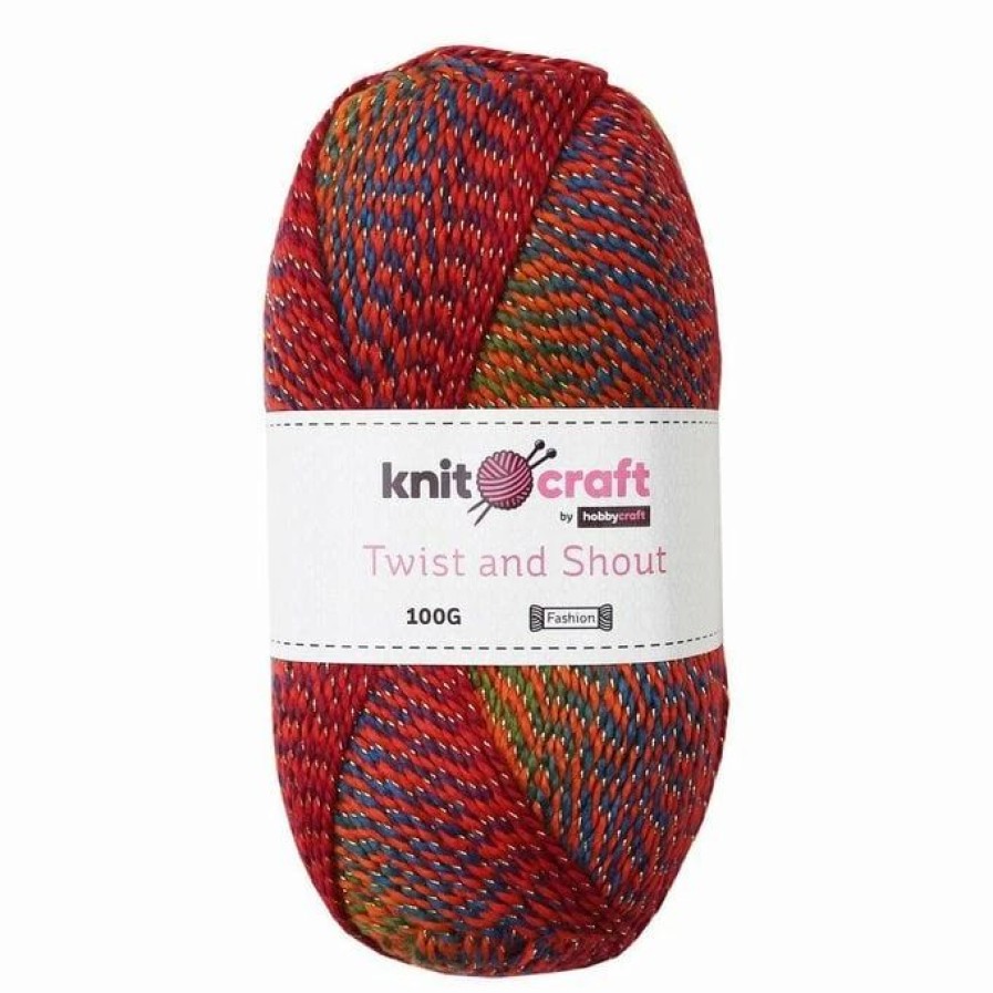 Acrylic Yarn * | Best Sale Knitcraft Multi Twist And Shout Yarn 100G