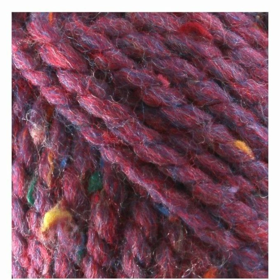 Acrylic Yarn * | Budget James C Brett Raspberry Mix Rustic Mega Chunky Yarn 100G