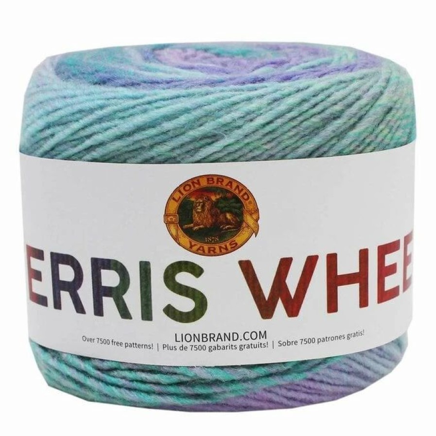 Acrylic Yarn * | Best Reviews Of Lion Brand Cotton Candy Ferris Wheel Yarn 85G