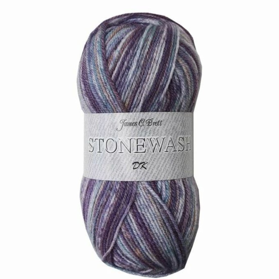 Acrylic Yarn * | Discount James C Brett Heather Mix Stonewash Dk Yarn 100G