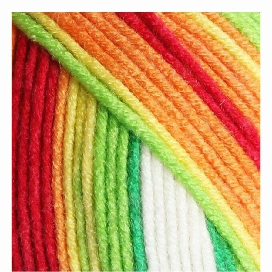 Acrylic Yarn * | Best Sale James C Brett Green Red Mix Party Time Chunky Yarn 100G