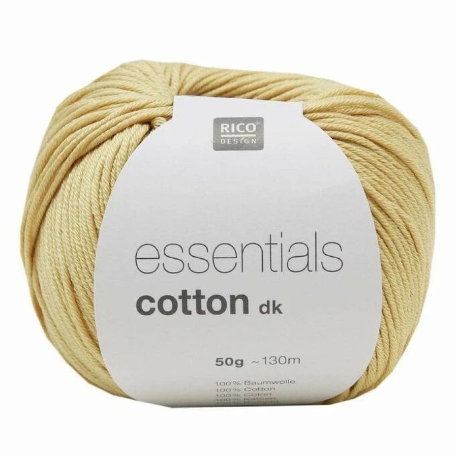 Cotton Yarn * | Best Pirce Rico Design Rico Essentials Saffron Cotton Dk Yarn 50G