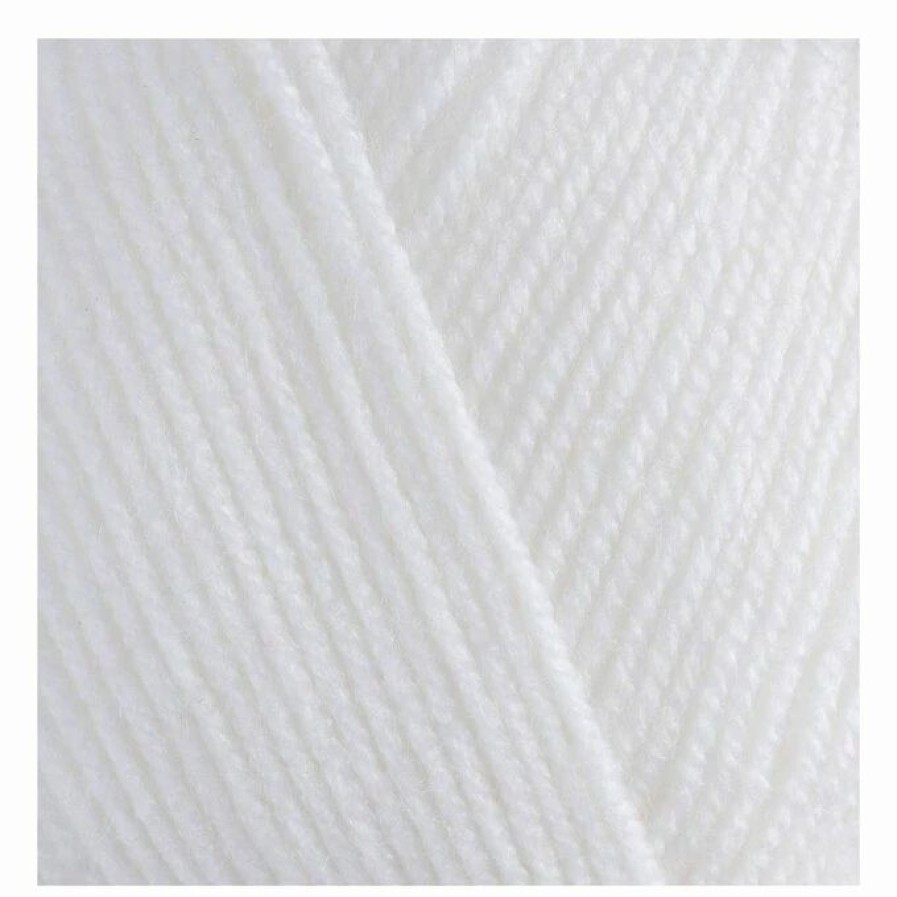 Acrylic Yarn * | Flash Sale The Wi Women'S Institute White Premium Acrylic Yarn 100G