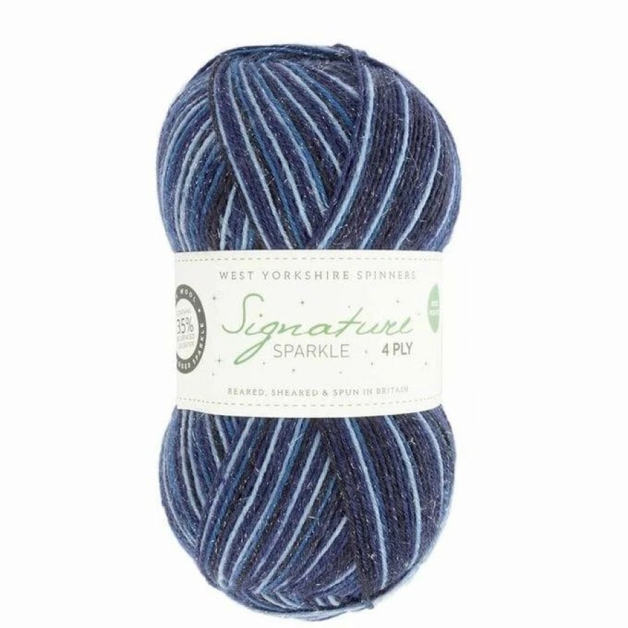 Wool * | Deals West Yorkshire Spinners Silent Night Signature Sparkle 4 Ply 100G