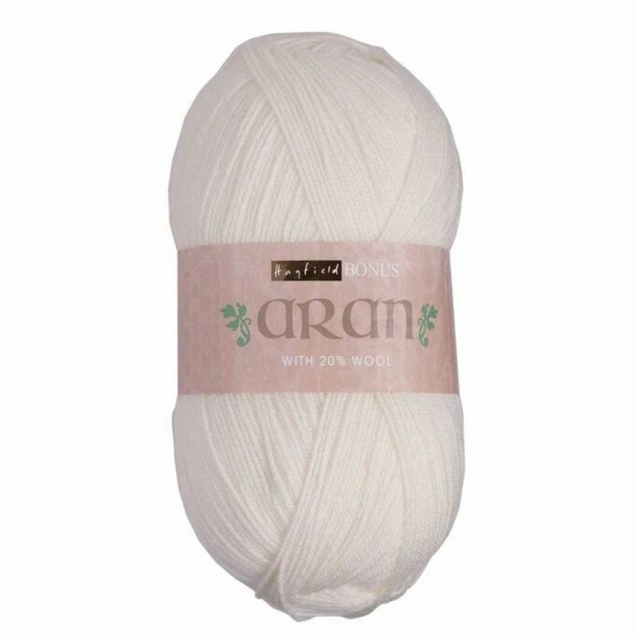 Acrylic Yarn * | Best Pirce Hayfield Cream Bonus Aran With Wool 400G (962)